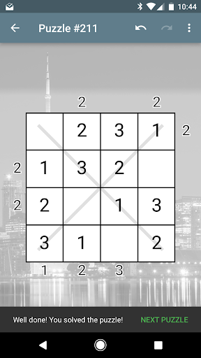 Android application Skyscrapers Number Puzzle Prem screenshort