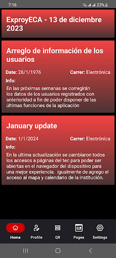 Android application SIGA screenshort