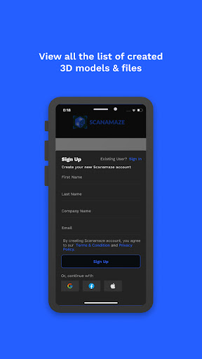 Android application Scanamaze screenshort