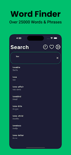 Nepali English Dictionary Screen 3