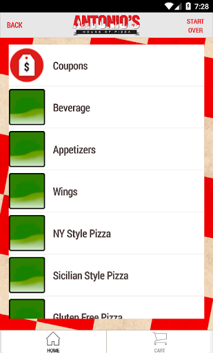 Screenshot of Antonio’s House of Pizza