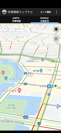 Android application 渋滞情報マップナビ screenshort