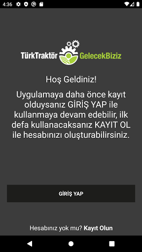 Android application Gelecek Biziz screenshort