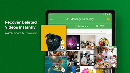 Screenshot of Deleted Messages Recovery App