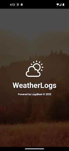 Android application WeatherLogs screenshort