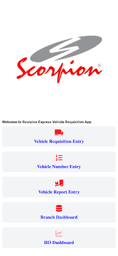 Android application Scorpion Express PRQ screenshort