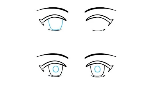 Как рисовать глаза аниме