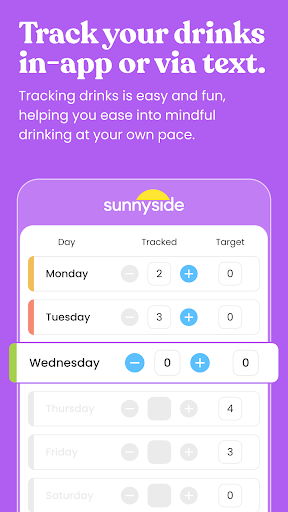 Screenshot of Sunnyside: Drink Less Alcohol