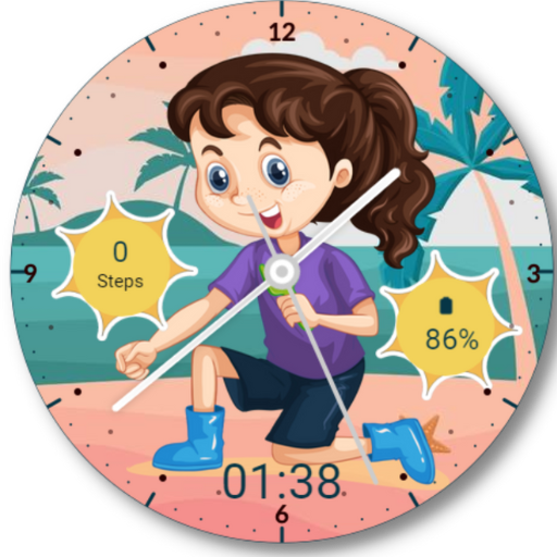 Summer watch face logo
