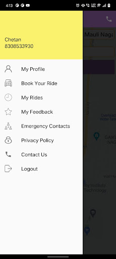 Cab Bookings Customer Screen 3