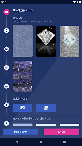 Android application Sparkle Gold Live Wallpaper screenshort