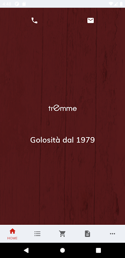Android application Pizzeria Tremme screenshort