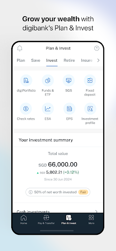Screenshot of POSB digibank