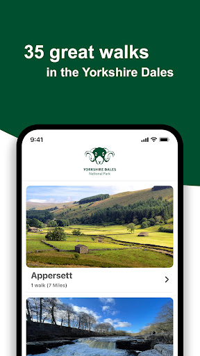 Android application Yorkshire Dales National Park screenshort