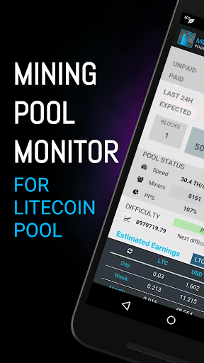Android application Mining Monitor 4 Litecoinpool screenshort