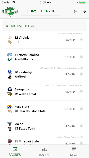 Android application D1 Baseball screenshort