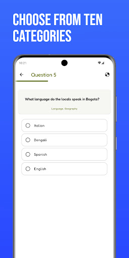 Android application Simple Trivia screenshort
