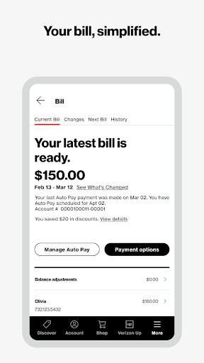 My Verizon screenshot