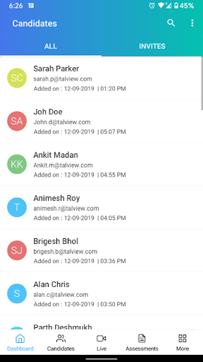 HCL Evaluation Screen 3
