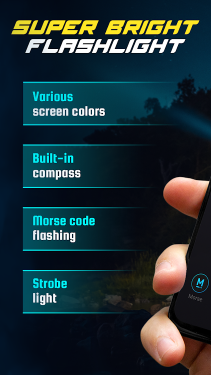 Flashlight - morse & compass - 2.0 - (Android)
