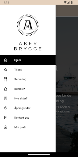 Android application Din Aker Brygge screenshort