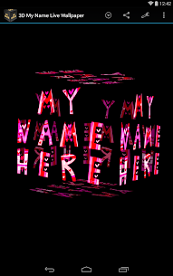 3D My Name Live Wallpaper 11