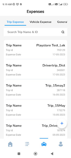 iTAC Driver App Screen 2