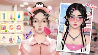 Game screenshot Beauty Makeover: メイクゲーム, 化粧ゲーム mod apk