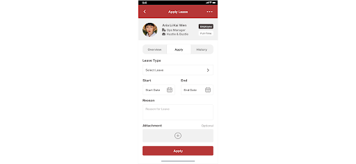 Android application Time Access Mobile screenshort