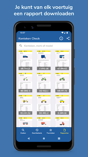 Kenteken Check Screen 3