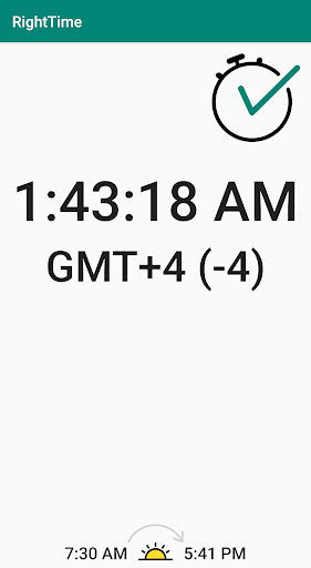 Android application RightTime screenshort
