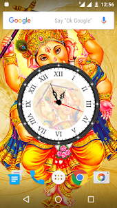 Ganesh Ji Clock Live Wallpaper