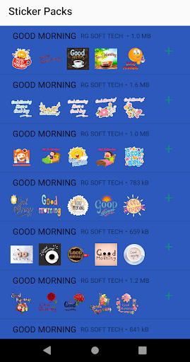 GOOD MORNING STICKERS Screen 2