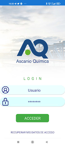 Android application AscanioAPP screenshort