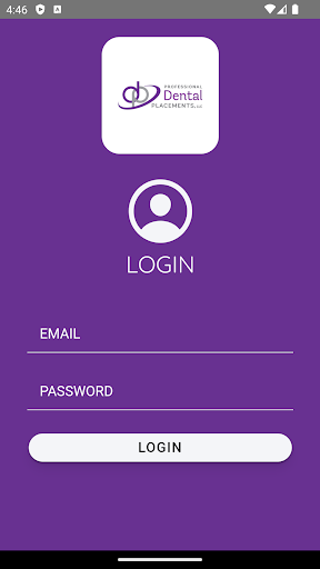 Android application Professional Dental Placements screenshort