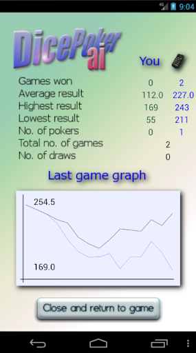 AIDicePoker Screen 3