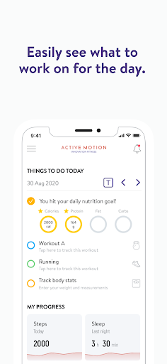 Active Motion Online Screen 2