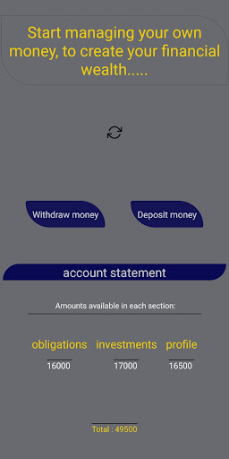 Android application Money management -- I am rich screenshort