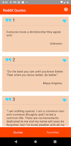 Android application Motivational Reddit Quotes screenshort
