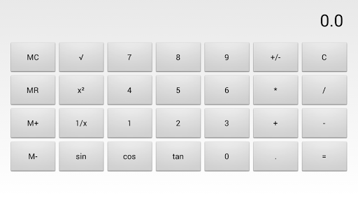Android application Scientific Calculator screenshort