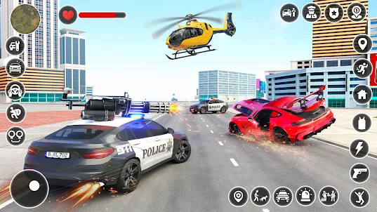 警察追車追逐遊戲