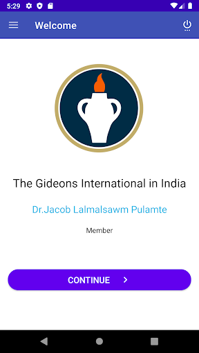 Gideons India App GMAP 2.0 Screen 2