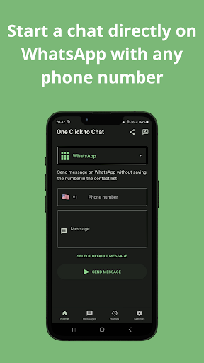 Android application One Click to Chat screenshort