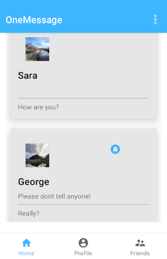 OneMessage Screen 2
