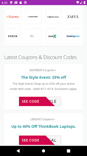 Aliexpress Promo Codes Screen 2