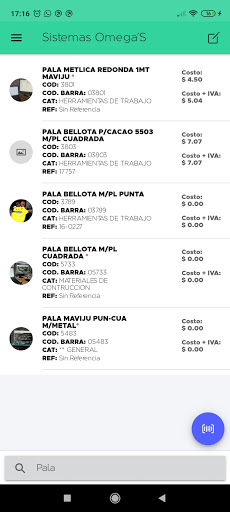 Omega Inventario Screen 3
