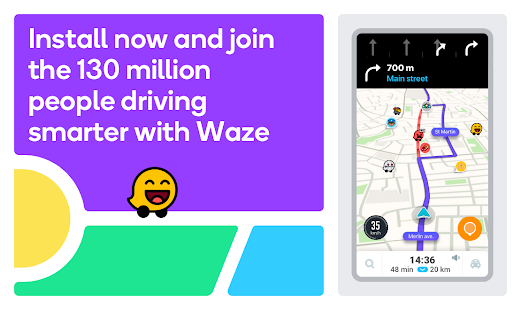 Waze Navigation & Live Traffic لقطة شاشة