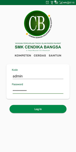 Android application Cendika Bangsa screenshort
