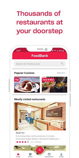 Android application FoodBank Customer screenshort