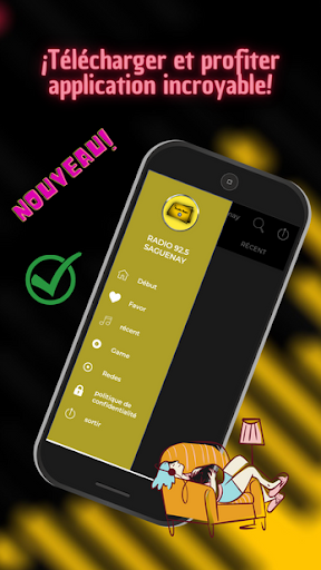 Android application Radio 92.5 Fm Saguenay Quebec screenshort